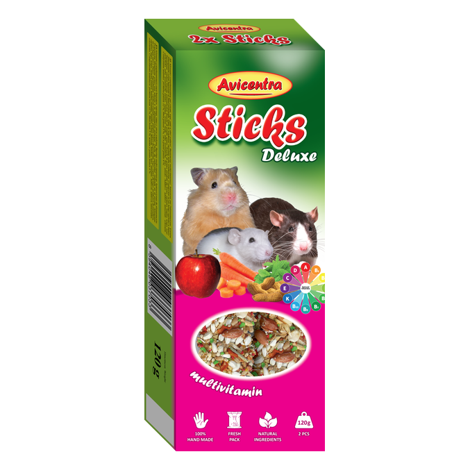 Multivitaminske palčke za hrčke, podgane in miši Avicentra (2 kosa)