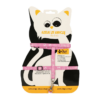 Komplet Fun za mačke: oprsnica + povodec 110 cm Dingo – rožnata