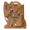 Komplet za mačke Leopard: oprsnica + povodec Dingo