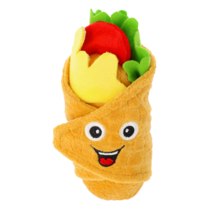 Plišasta igrača Burrito za pse 14 cm Dingo