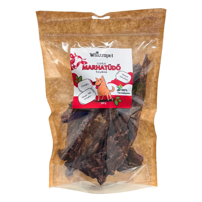 Zračno sušena goveja pljuča za pse Whizzopet (100 g)