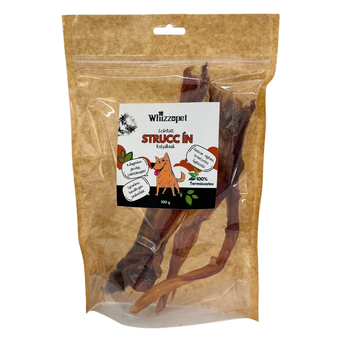 Zračno sušena nojeva kita za pse Whizzopet (100 g)