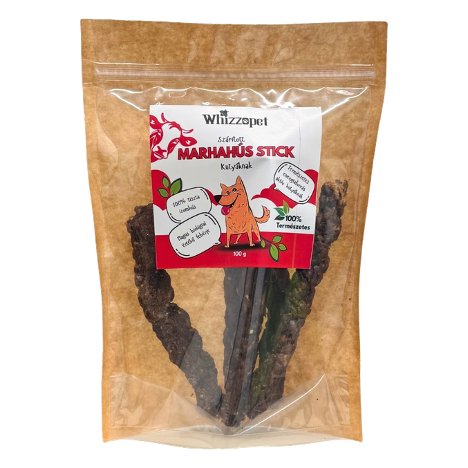 Zračno sušeni goveji mesni trakovi za pse Whizzopet (100 g)